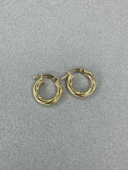 Aretes oro Italiano 18k