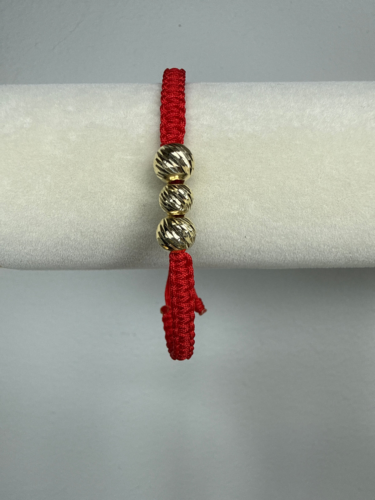 Pulsera de 3 balines diamantados Nacional 18k