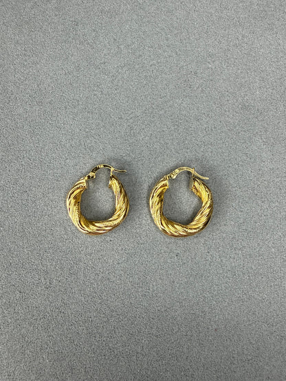 Aretes de oro Italiano 18k