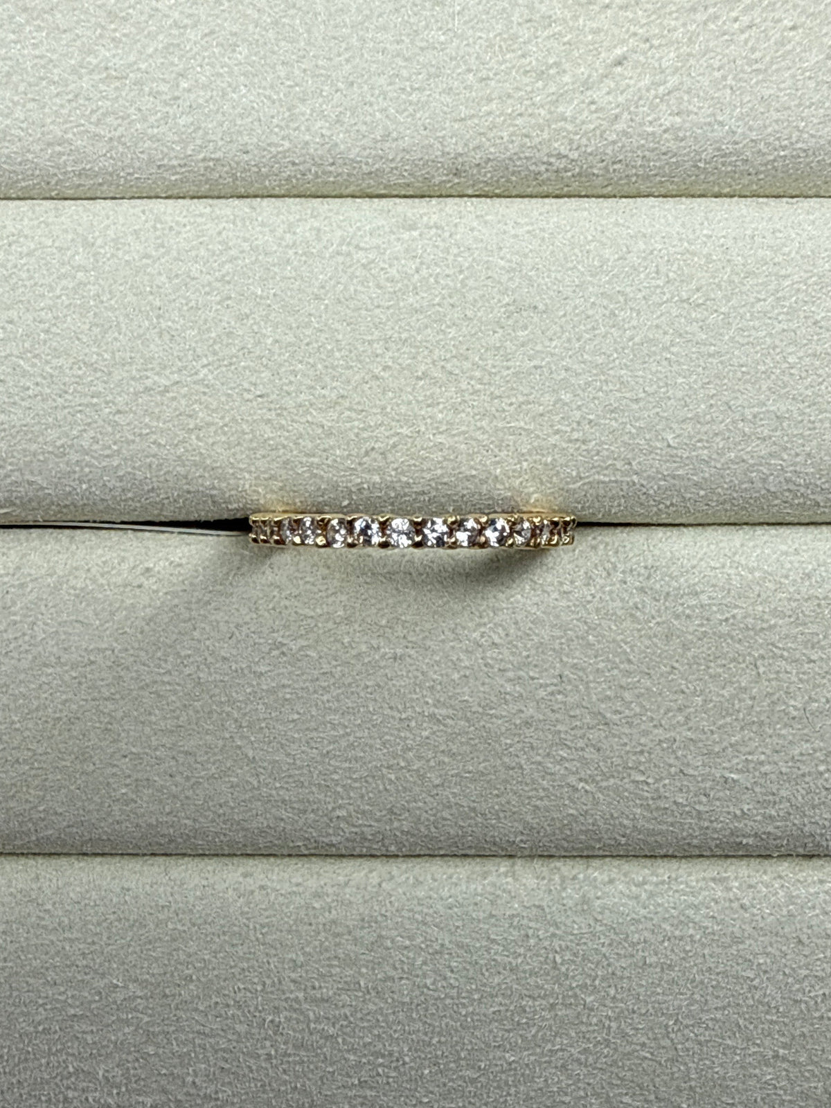 Anillo de circon Talla 3 3/4 Nacional 18k