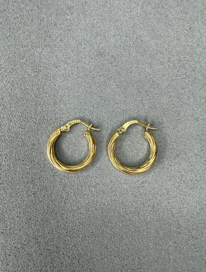 Aretes de oro Italiano 18k