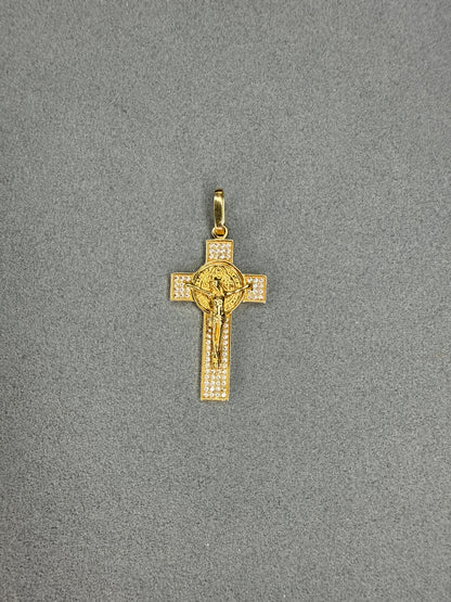 Cruz con Jesucristo Nacional especial 18k