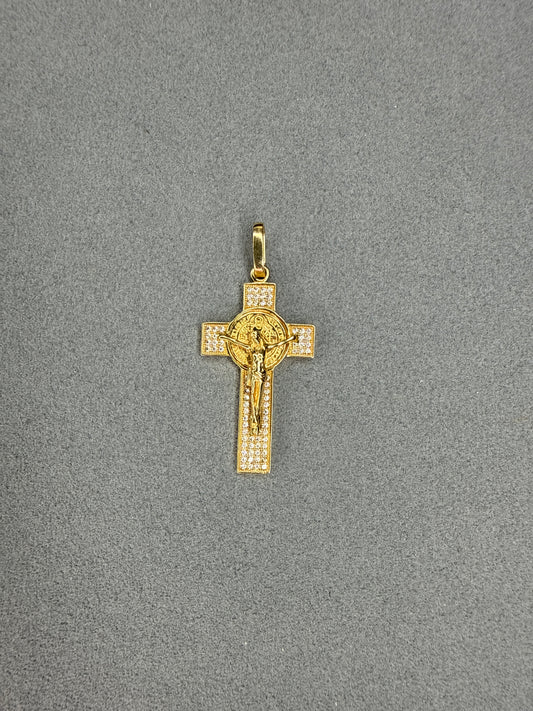 Cruz con Jesucristo Nacional especial 18k
