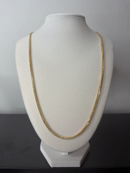 Cadena fígaro 70cm oro 18k italiano