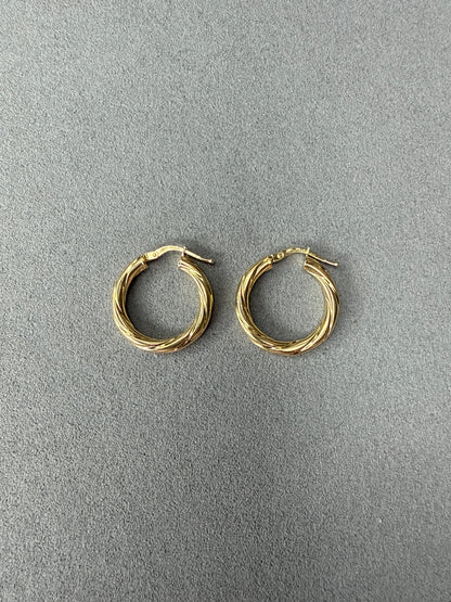 Aretes de oro Italiano 18k