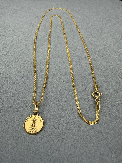 Dije Virgen del Valle Italiano especial 18k