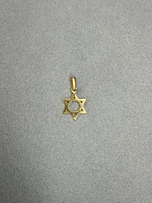 Dije estrella de David Italiano especial 18k