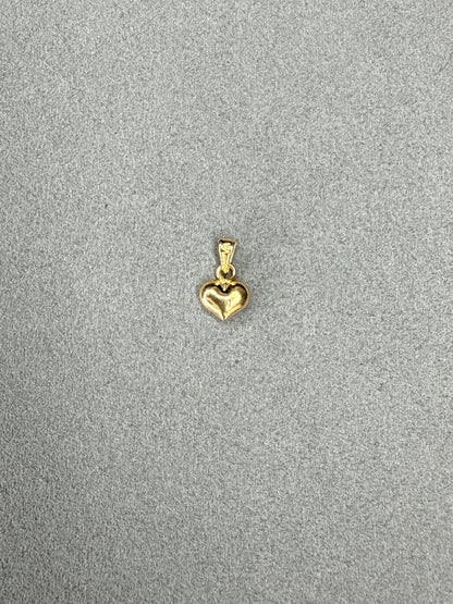Dije corazón pequeño Italiano especial 18k