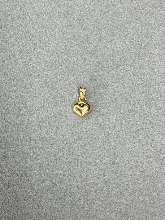 Dije corazón pequeño Italiano especial 18k