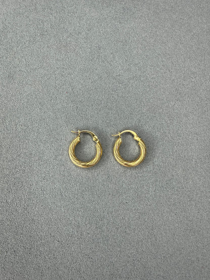 Aretes de oro Italiano 18k