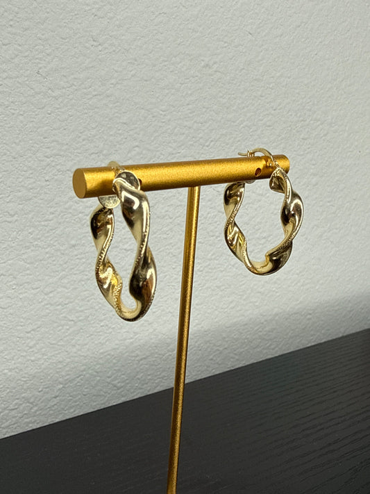 Aretes de oro Italiano 18k