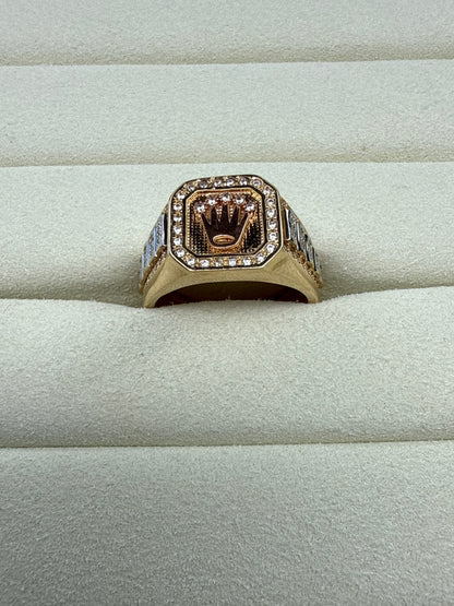 Anillo de circon  Talla 9 1/4   Nacional 18k