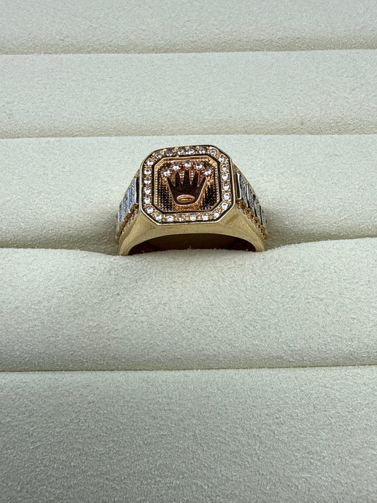 Anillo de circon  Talla 9 1/4   Nacional 18k