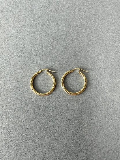 Aretes de oro Italiano 18k