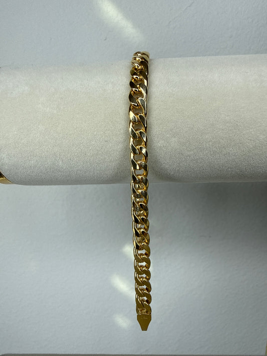 Pulso cubano 20cm Italiano 18k