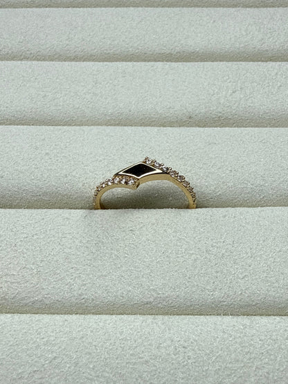 Anillo de circon  Talla 5  Nacional 18k