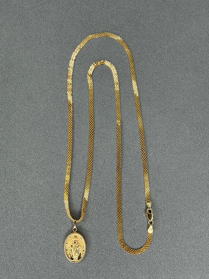 Dije de la Virgen Milagrosa Nacional 18k