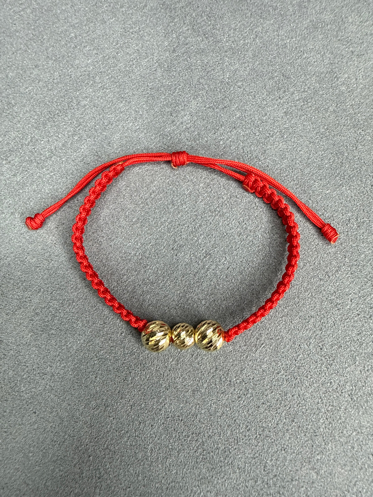 Pulsera de 3 balines diamantados Nacional 18k
