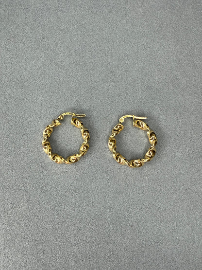 Aretes de oro Italiano 18k