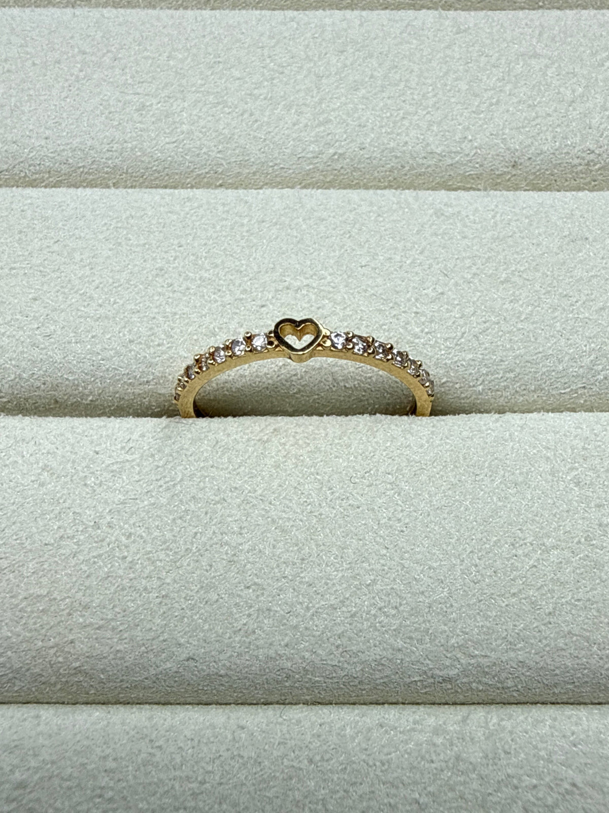 Anillo de circon Talla 5 1/2 Nacional 18k