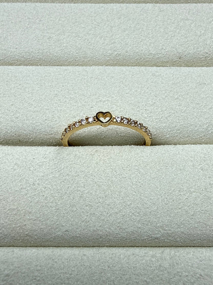Anillo de circon Talla 5 1/2 Nacional 18k