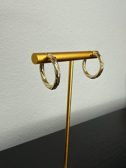 Aretes de oro Italiano 18k