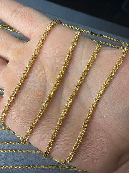 Cadena fígaro 70cm oro 18k italiano