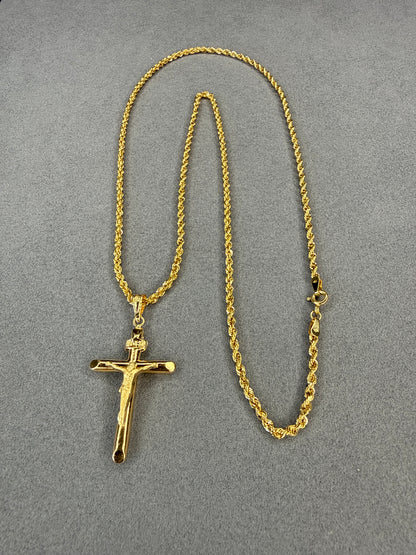 Cruz con Jesuscristo  Nacional 18k