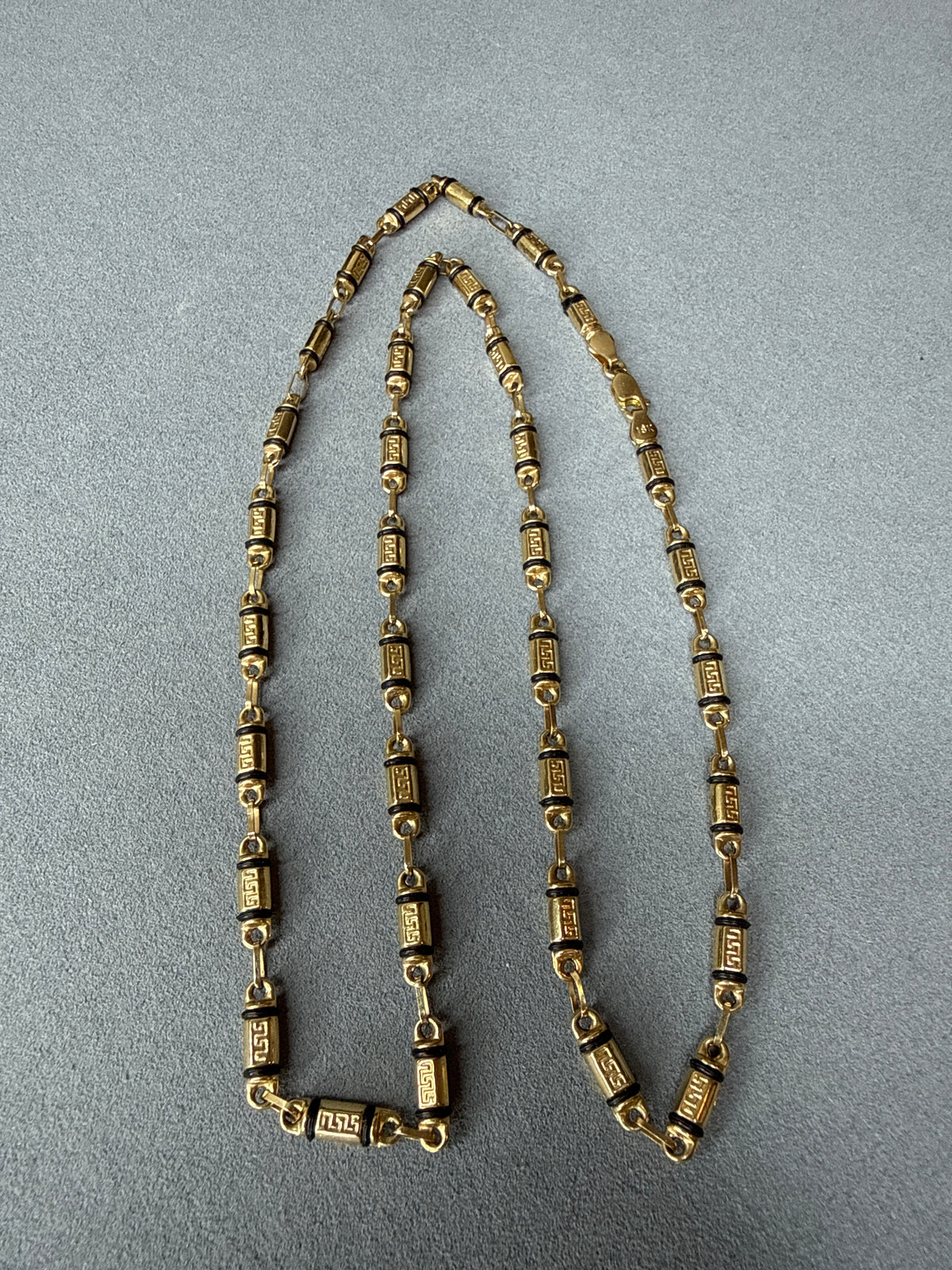 Cadena rústica de 60cm 18k nacional