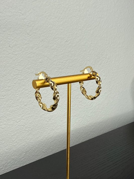 Aretes de oro Italiano 18k