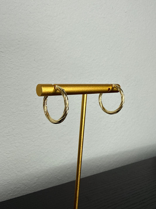 Aretes de oro Italiano 18k