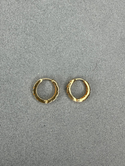 Aretes de oro Italiano 18k