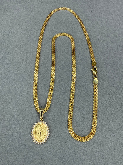 Dije de la Virgen del Carmen Nacional 18k