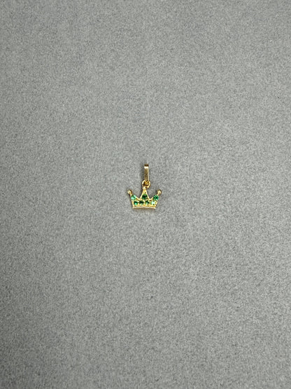 Corona de circon verde Italiano especial 18k