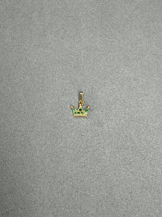 Corona de circon verde Italiano especial 18k