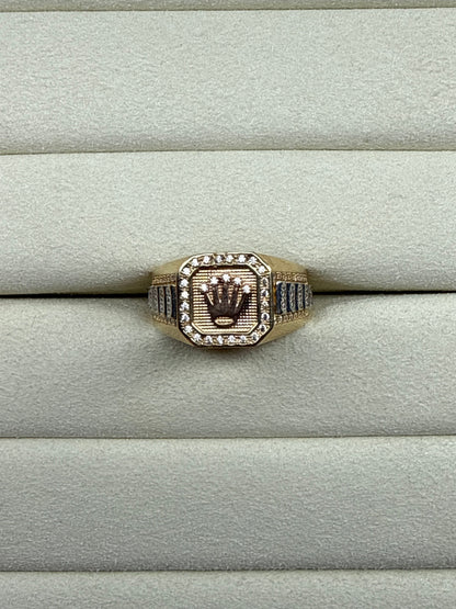Anillo de circon  Talla 9 1/4   Nacional 18k