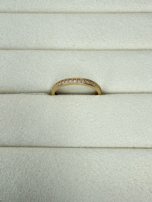 Anillo de circon Talla 6 1/4 Nacional 18k