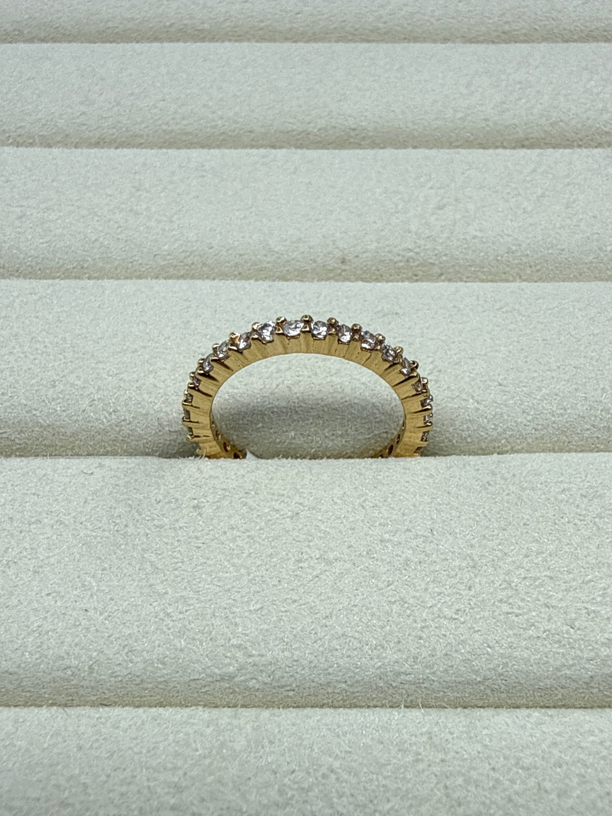 Anillo de circon Talla 3 3/4 Nacional 18k