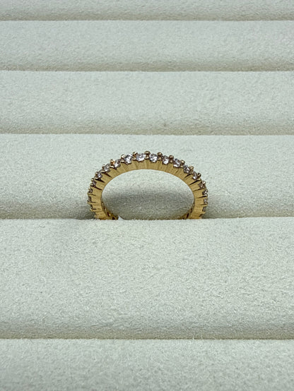 Anillo de circon Talla 3 3/4 Nacional 18k