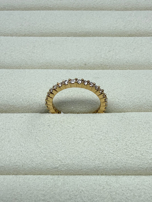 Anillo de circon Talla 3 3/4 Nacional 18k