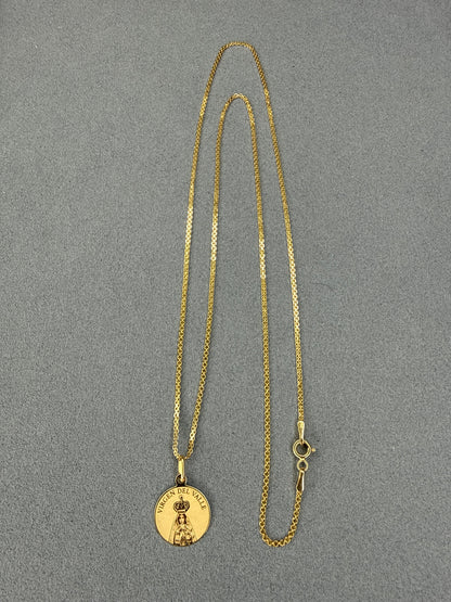 Dije de la Virgen del Valle Italiano 18k