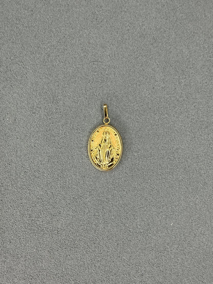 Dije de la Virgen Milagrosa Nacional 18k