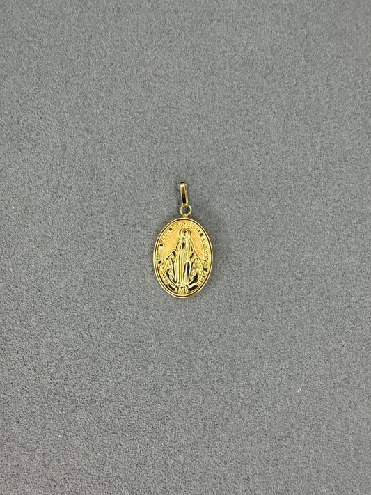 Dije de la Virgen Milagrosa Nacional 18k