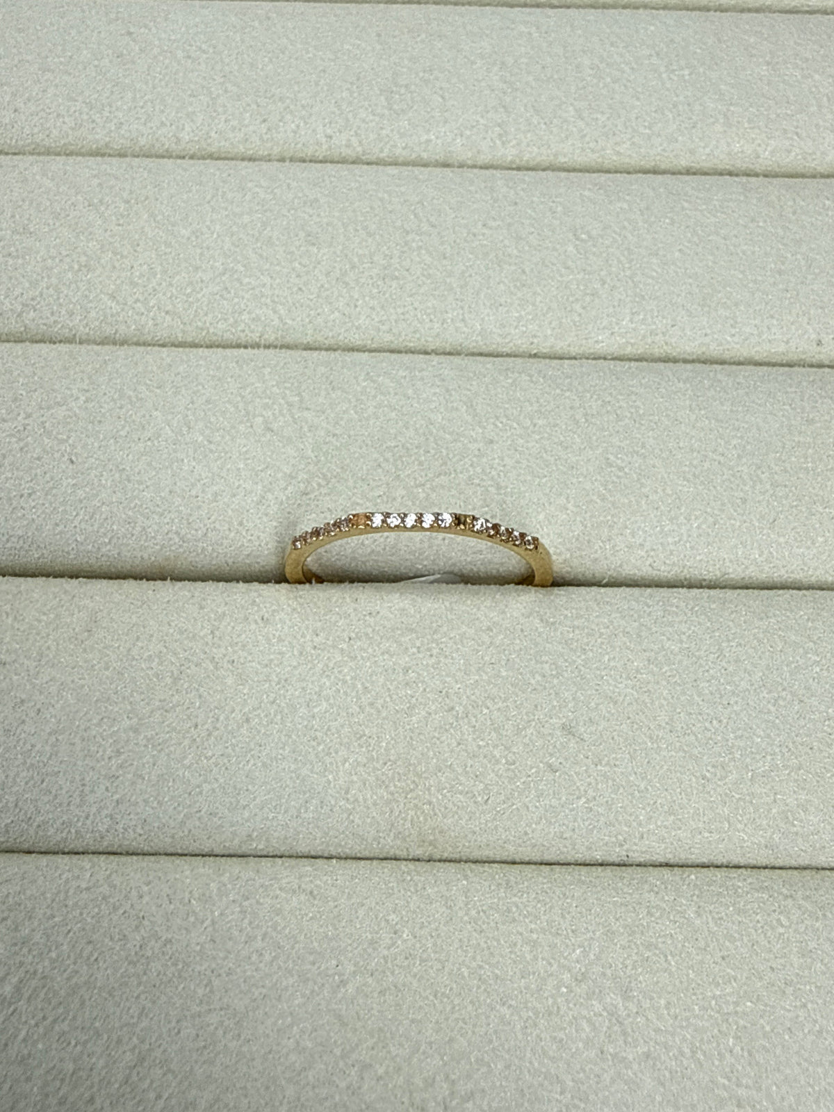 Anillo de circon Talla 7 Nacional 18k