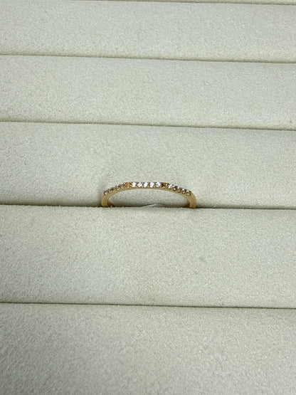 Anillo de circon Talla 7 Nacional 18k