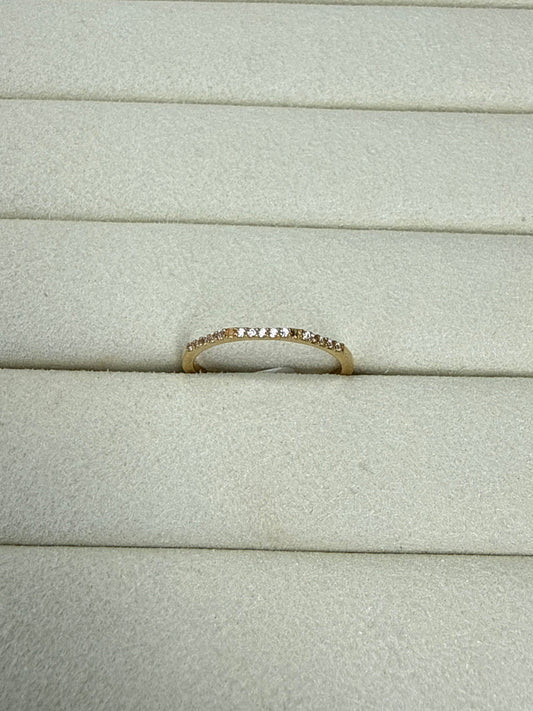 Anillo de circon Talla 7 Nacional 18k
