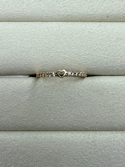 Anillo de circon Talla 5 1/2 Nacional 18k