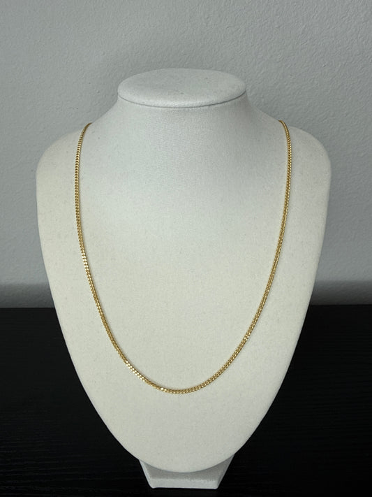 Tejido mini cubano 60cm oro 18k italiano
