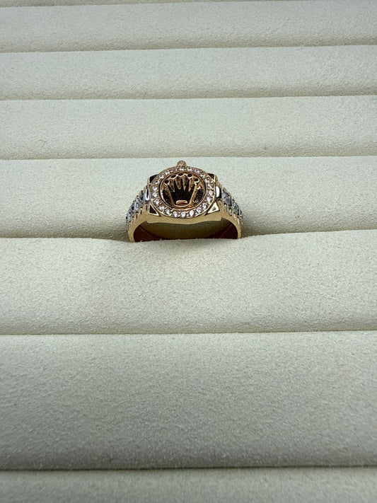 Anillo de circon Talla 9 3/4 Nacional 18k