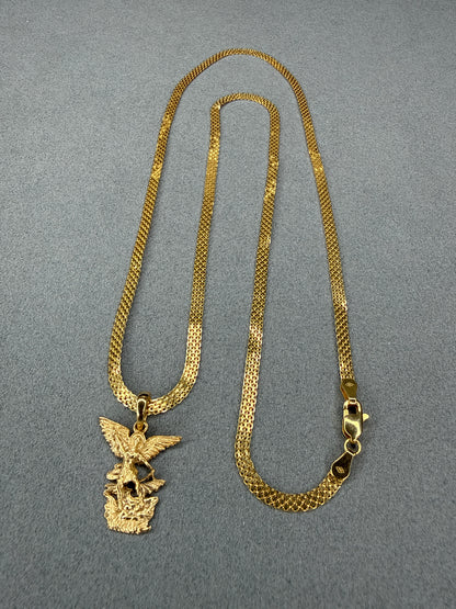 Dije de San Miguel Arcangel Italiano 18k